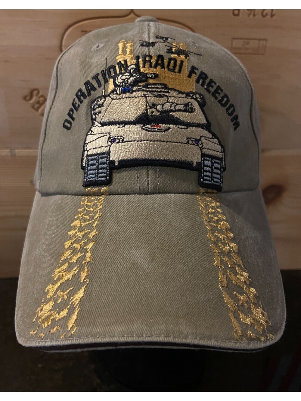 Operation Iraqi Freedom Hat Eagle Crest 55288 Adjustable Army Tank Military Cap